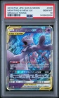 2019 POKEMON JAPANESE SUN & MOON MIRACLE TWINS #029 MEWTWO & MEW GX PSA 10
