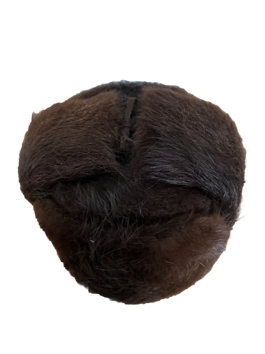 Colbacco Russo Ushanka In Misto Lana - Nero/Marina, Taglia XXL - Con Copriorecchie E Fregio Incluso - 2