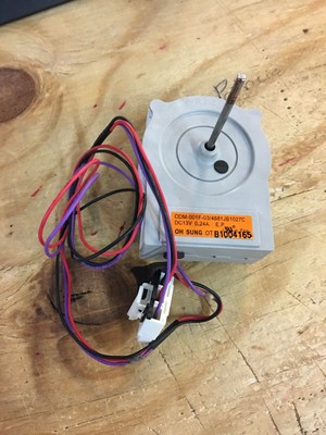 LE REFRIGERATOR EVAPORATION FAN MOTOR PART # 4681JB1027C