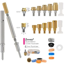 US Locator Abutment compatible Zimmer Tapered Screw-Vent TSV 3.5/4.5 1-5.0mm GH