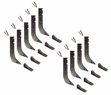 9 - Gannon Scraper Box Shanks w Scarifier Tips & Clips - H920, 8075, K1306