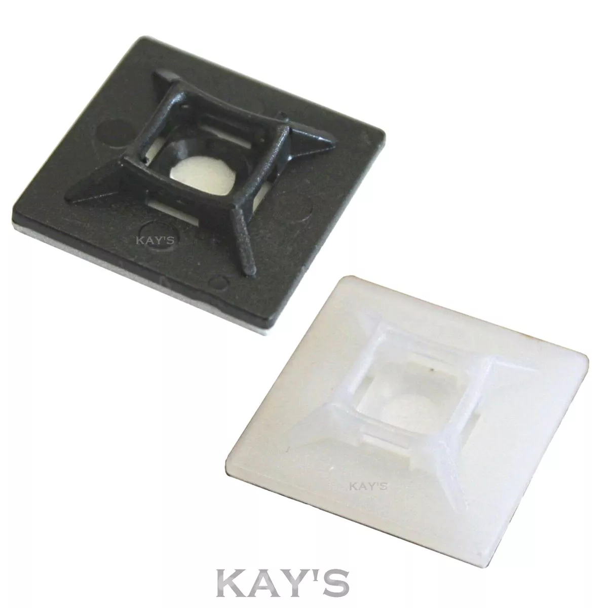 Self adhesive cable tie mounts white outlet