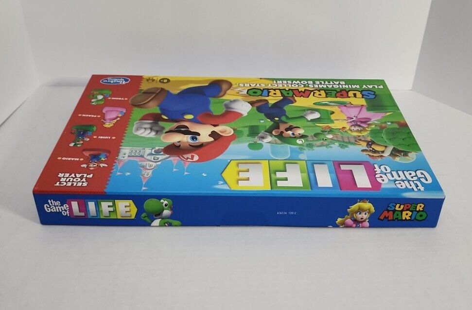  Hasbro Gaming The Game of Life: Super Mario Edition Board Game  for Kids Ages 8 and Up, Play Minigames, Collect Stars, Battle Bowser : Toys  & Games