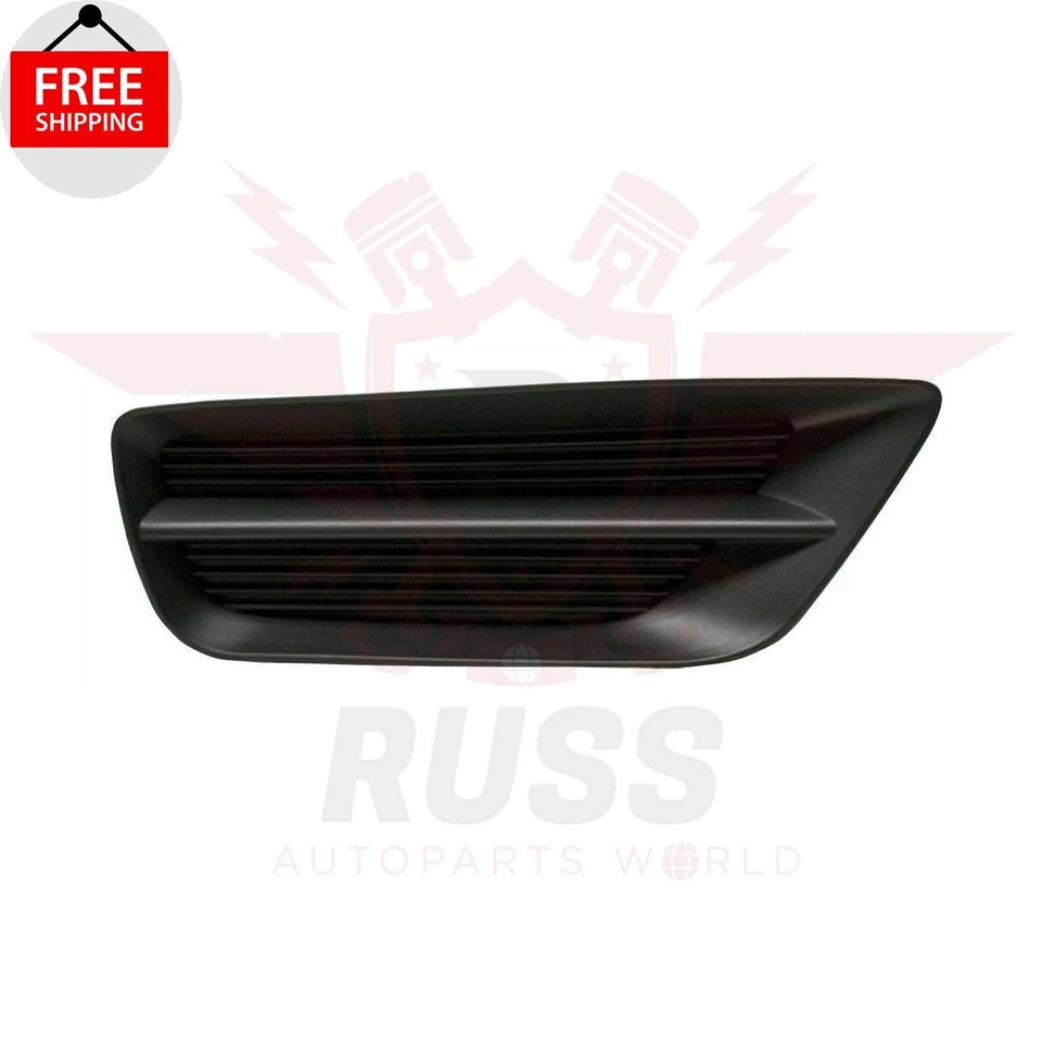 New Front Fog Hole Cover Left & Right Textured Black Fits 2013-2015 Honda Accord - Image 4 of 4