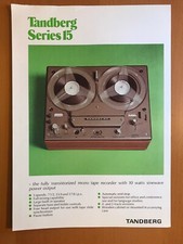 ORIGINAL MARKETING BROCHURE TANDBERG SERIES 15 MONO TAPE RECORDER D661
