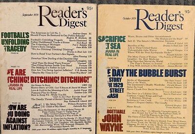 1979 September October READER S DIGEST MAGAZINE Vintage History Short Story
