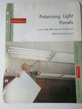 1959 Owens Corning Fiberglass Polarizing Light Panels brochure