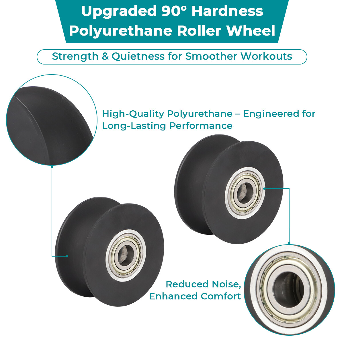 2X Elliptical Wheel 340773 For FreeMotion HealthRider Proform NordicTrack Roller