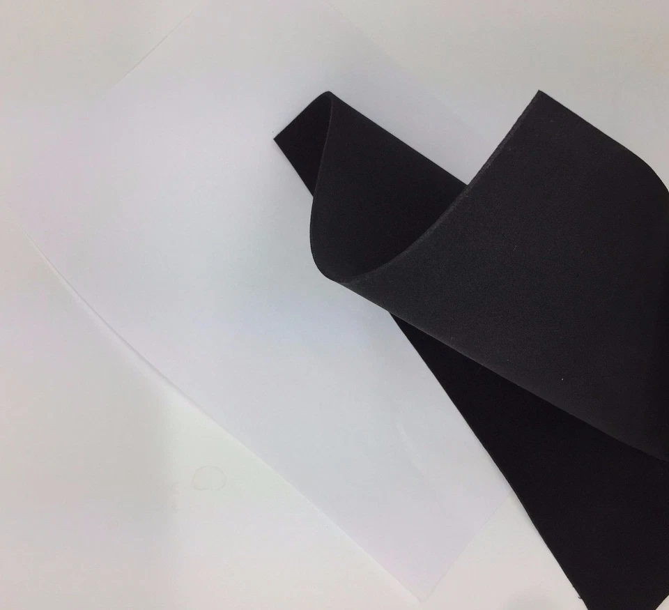 NEOPREN Stoff SCHWARZ EPDM Schwamm Schaum Material Düsen Autos versch. Dicke - Bild 3 von 4