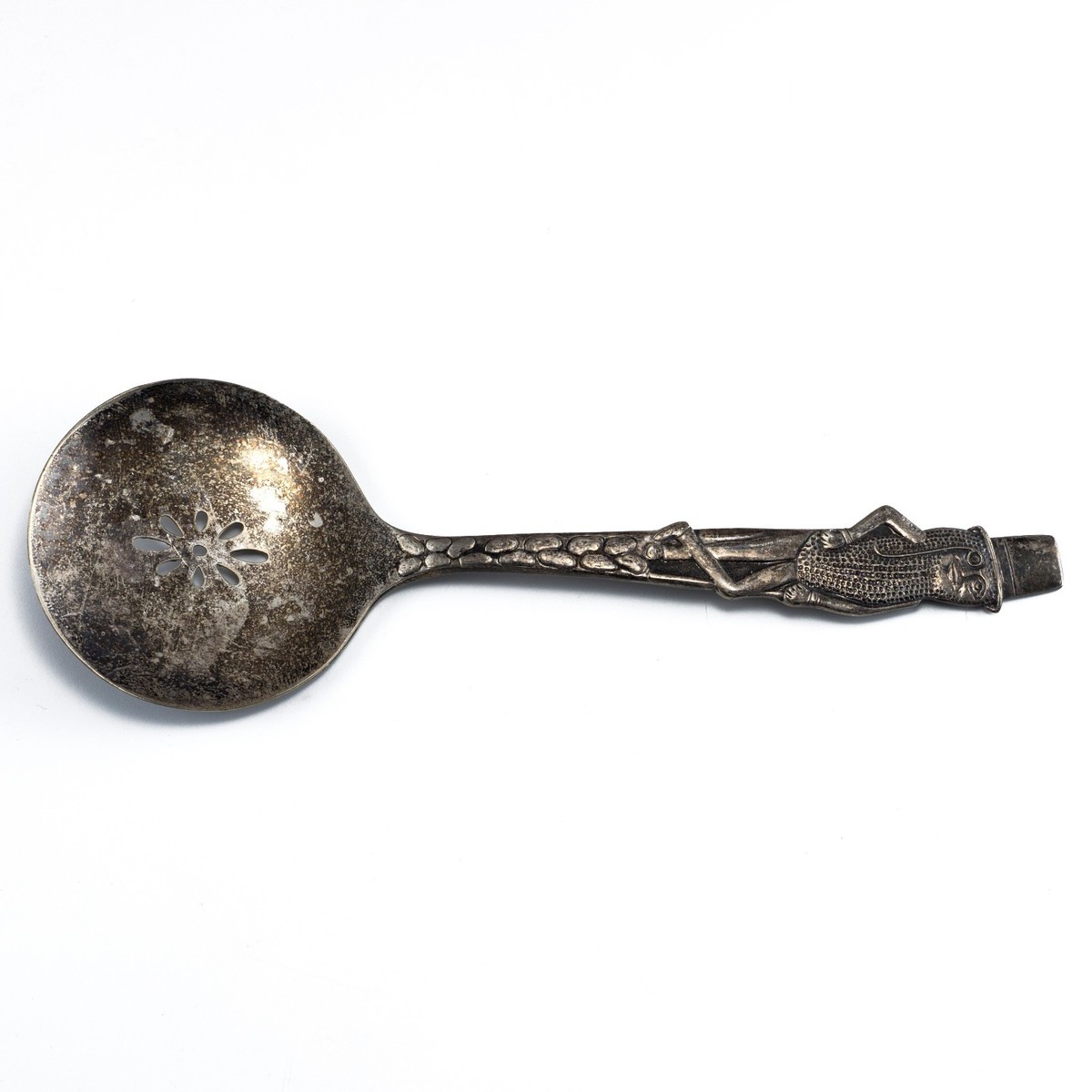 Vintage Planters Mr. Peanut Silver Plate Nut Spoon Server Carlton