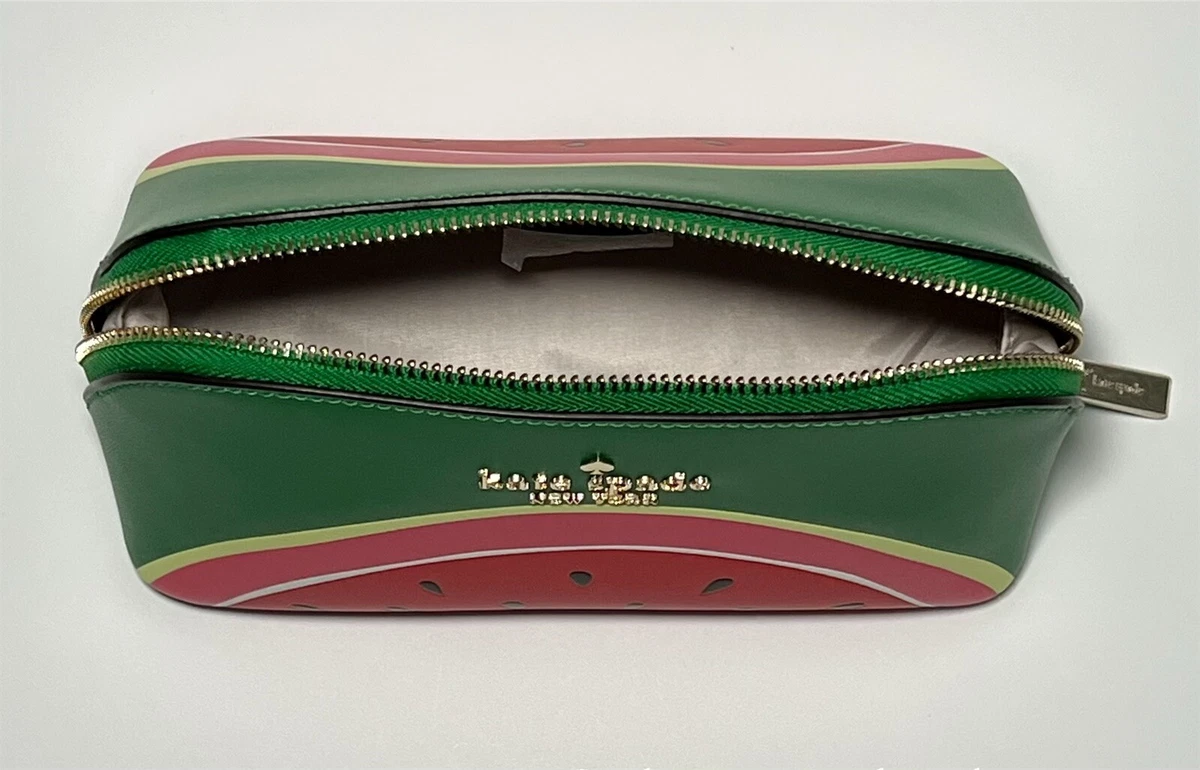 NWT Kate Spade Watermelon Small Cosmetic Bag KB567 Green eBay