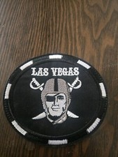 Raiders Las Vegas Poker Chip Iron On Patch