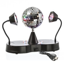 Spiegelkugel LED Schwanenhals Spots Party Disco Discokugel Effekt USB/Batterie