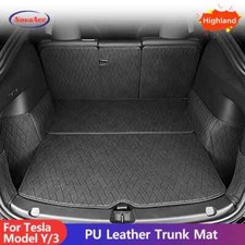 Leather Trunk Mats Fully Surrounded Waterproof Non-Slip Liner Custom Floor mat