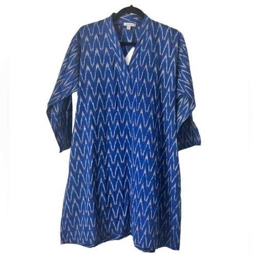 Orvana London Blue Tunic Dress With Pockets L/XL‎ boho style