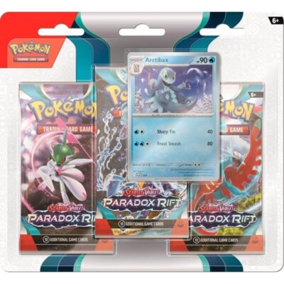 Pokemon Scarlet & Violet Paradox Rift 3-Pack Blister - Arctibax - ENGLISCH NEU!
