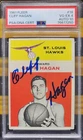 CLIFF HAGAN 1961 Fleer Basketball SIGNED #18 PSA/DNA 4 VG-EX, 10 AUTO HAWKS HOF
