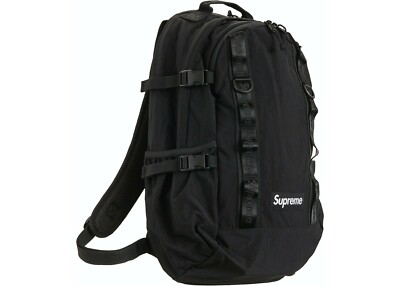 Supreme Canvas Backpack Black FW20 Brand New Sealed Free Shipping