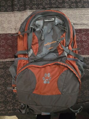 Wolfrealm 32 Enduro Backpack Orange Gray Hiking Outdoor Camping