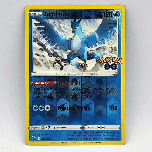 Pokemon Go TCG Articuno Holo Rare 024/078 | eBay