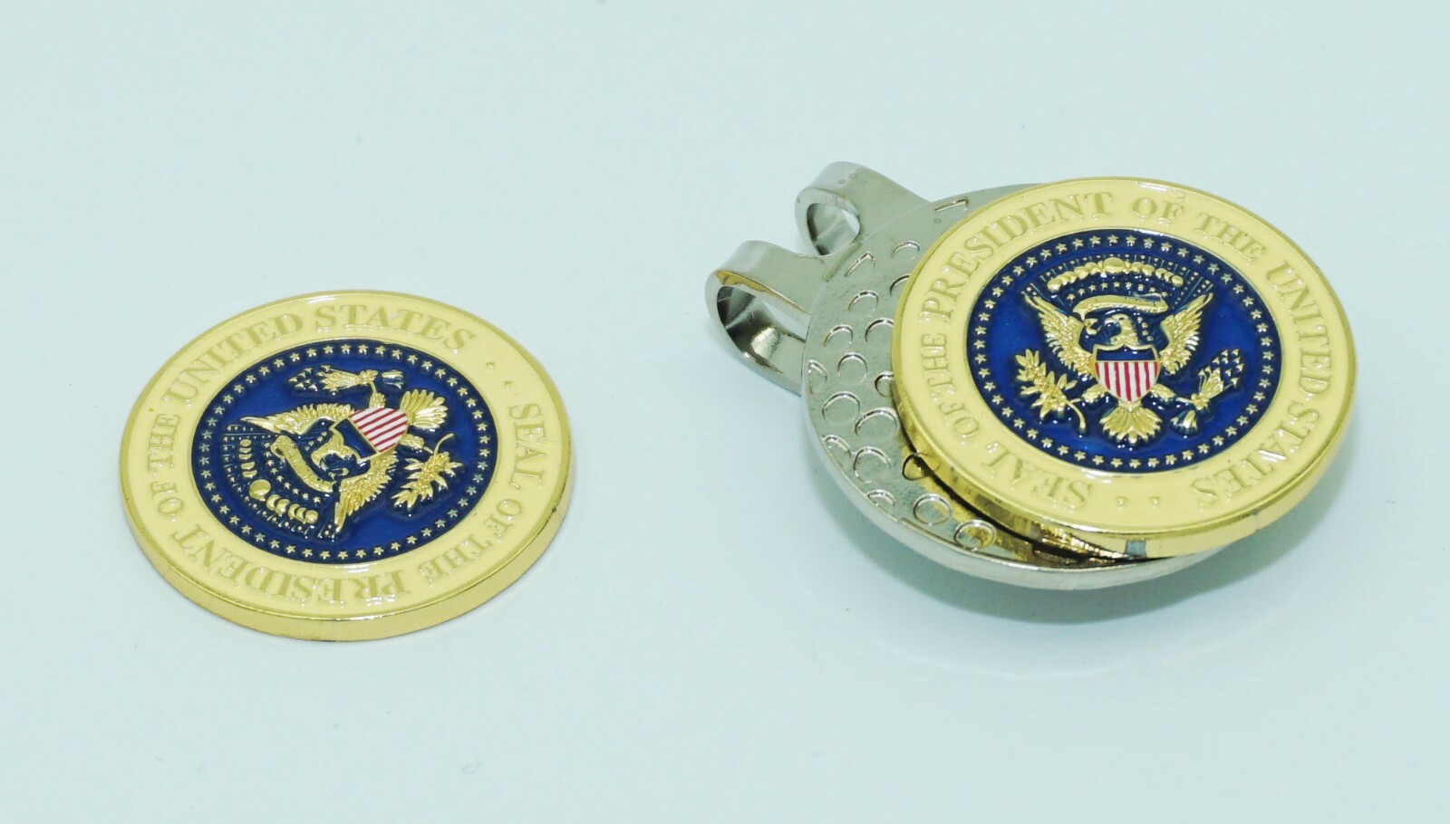 Ball Marker And Clip - Two Ball Markers - With Signature On 