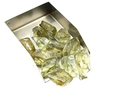 Pietra ametista verde grezza pietra grezza naturale per meditazione creazione gioielli - Foto 5 di 6