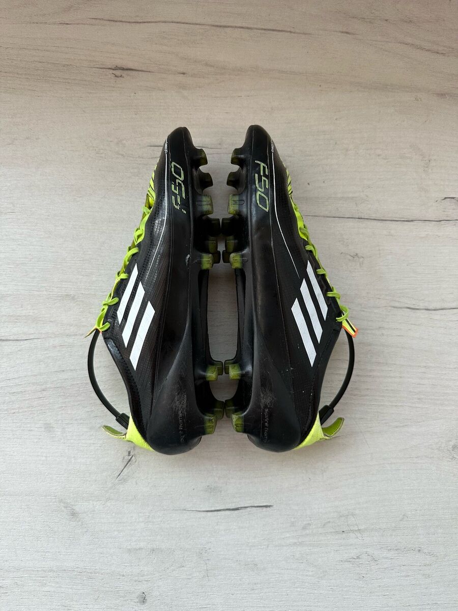 Adidas F50 Adizero FG Black Green Football Cleats Boots US8 Adidas F50 Adizero FG Black Green Football Cleats Boots US8