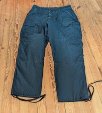 511 Tactical Cargo Pants Size L Short Navy Blue Flat Front Adjustable 29" Inseam