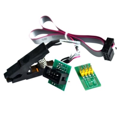 SOIC8 SOP8 Test Clip For EEPROM 93/25 /24Cx in-Circuit Programming + 2 Adapter