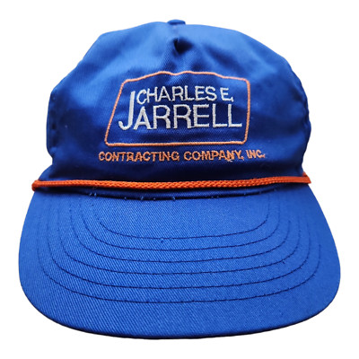 Charles Jarrell Contracting Adjustable Back Strap Ball Cap Base Ball