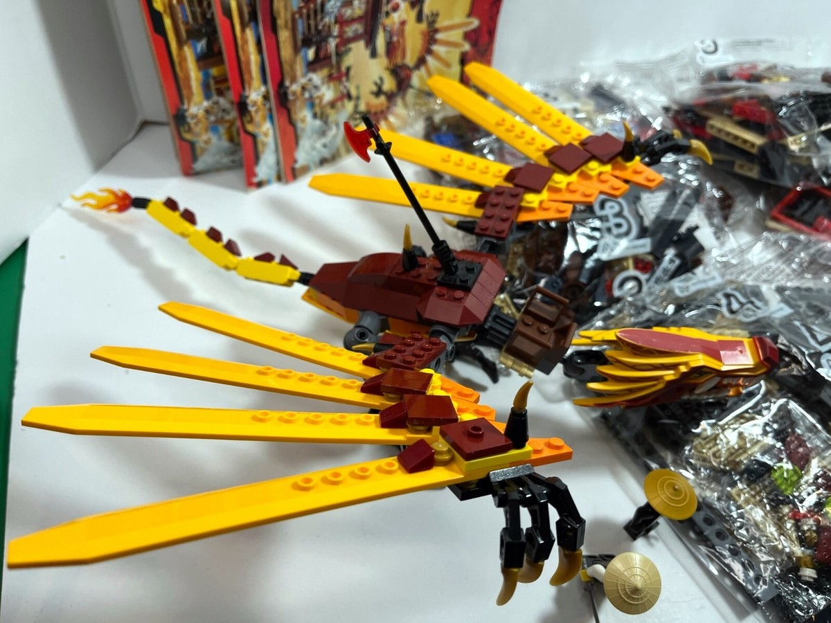 LEGO Ninjago: Fire Temple 2507 (2011) Rare Sealed bags (3,3