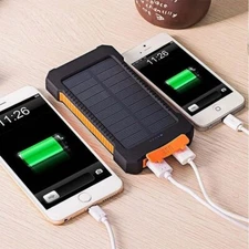 Solar Power Battery Bank Backup USB Cell Portable Sol Volt Solvolt Style Charger