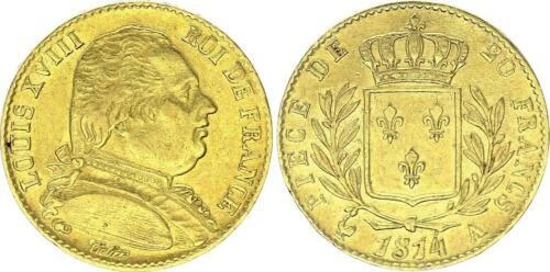 Pièces de monnaie françaises de 20 francs 20 francs or à 40 francs qualité TTB