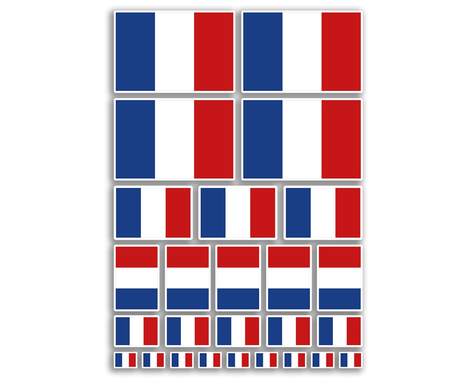 A4 Sticker Sheet France Vinyl Stickers - French Flag Holiday Travel #80014