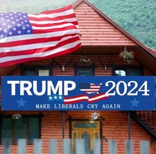 Trump Make Liberals Cry Again Yard/Room Banner - MAGA 2024 - Patriotic