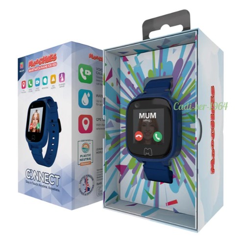 Moochies Connect Children's Smart Watch Step Tracker GPS Video Call NAVY NEW - 第 21/24 張圖片