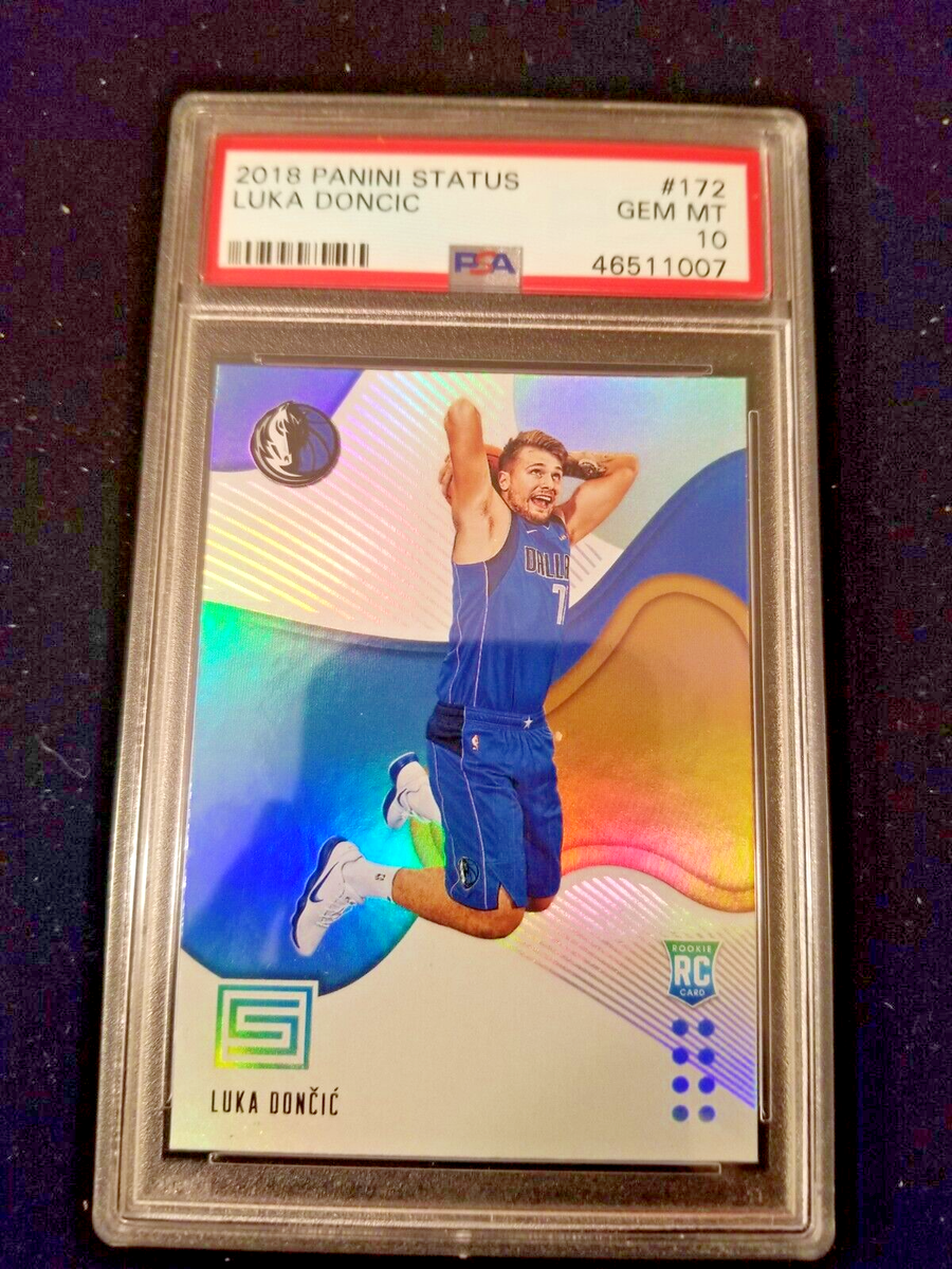 2018/2019 LUKA DONCIC PANINI STATUS ROOKIE #172 PSA 10 GEM 2018/2019 LUKA DONCIC PANINI STATUS ROOKIE #172 PSA 10 GEM