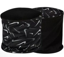 Nike Therma Fit Reversible Neck Warmer Youth Unisex Black Swoosh Logo Bib Shape