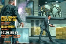 GOLDFINGER 1964 poster print