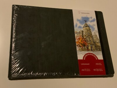 Hahnemühle Papier Watercoulour Book 200g/m², DIN A 4 Querformat, 200 g/m² ￼Neu