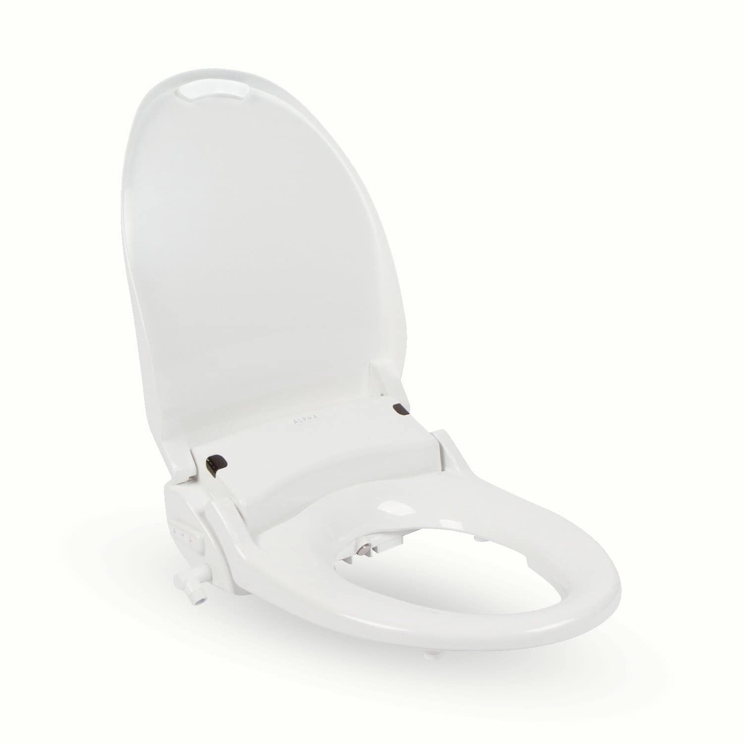 ALPHA BIDET iX Hybrid Bidet Toilet Seat in Elongated White Endless