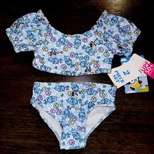 Disney Bluey Flower Toddler Girls Swim Suit Bikini 2T NWT