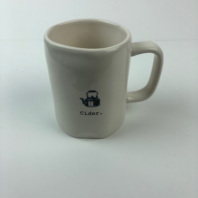 Rae Dunn Artisan Collection Mug with Cider Tea Kettle Icon Coffee Cocoa Cup HG26