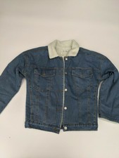 Cherry Koko By I Saw It First Mid Wash Borg Lined Denim Jacket - Size M/l