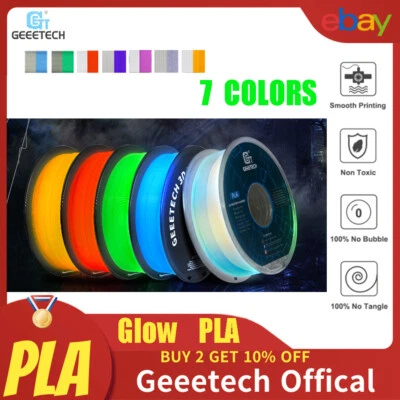 Geeetech Imprimante 3D PLA Filament Glow in the Dark Veilleuse 1KG 1.75mm
