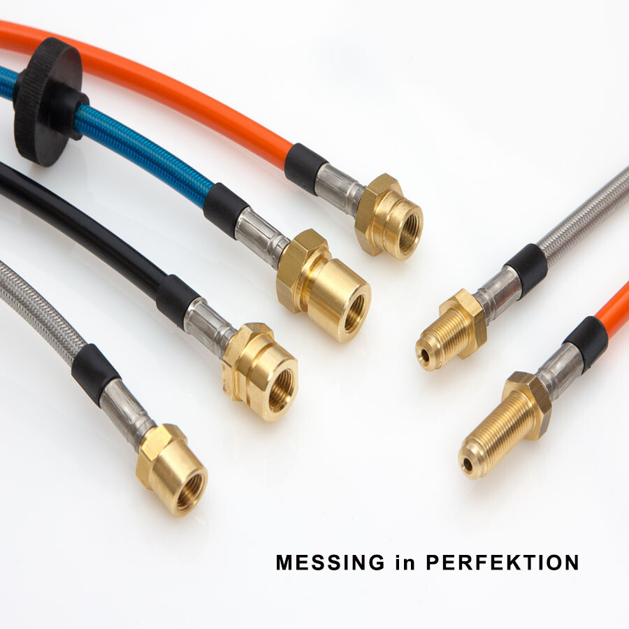 Stahlflex Bremsschläuche Für VW Multivan T5 | V2A Edelstahl, 6-teilig | Mit ABE - Für Besseres Bremsgefühl