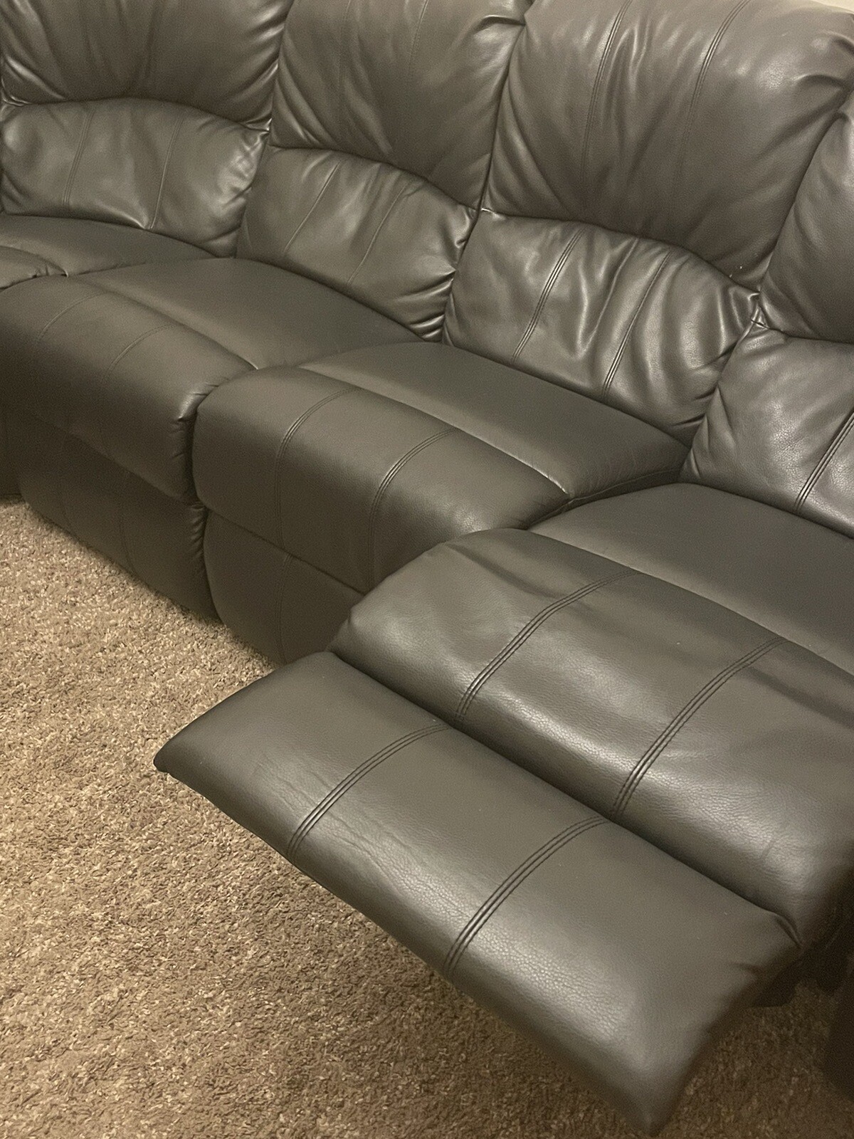 CORNER LEATHER SOFA eBay