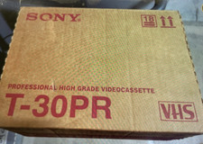 LOT OF 10X Sony T-30PR Professional Grade Sealed VHS Video Tapes