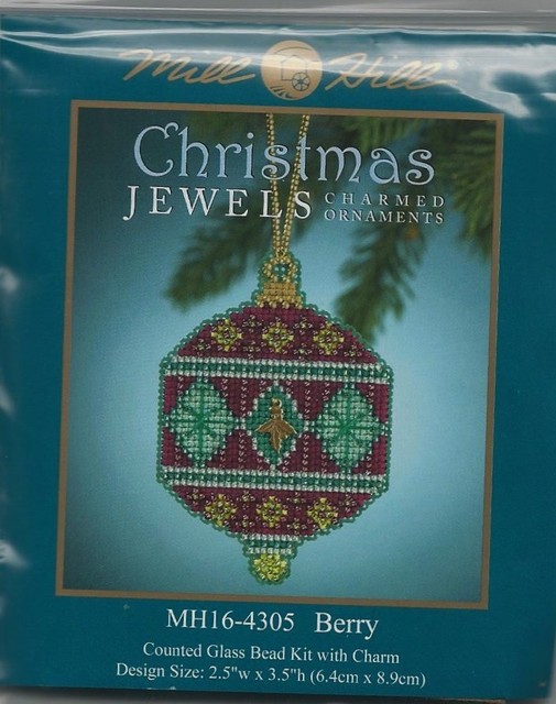 Christmas Jewels Berry Ornament by Mill Hill Bead Kit eBay