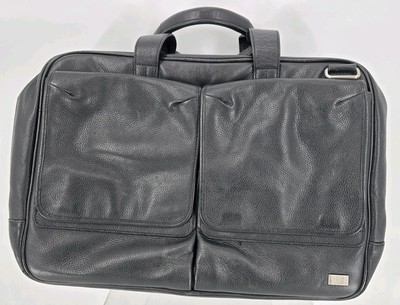 Dunhill AVORITIES Business Bag Briefcase Black Grain Leather - NO Shoulder Strap